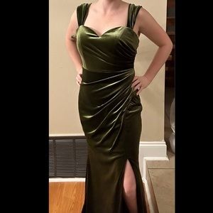 Revelry Ariel convertible velvet dress